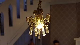 DIY Miniature Dollhouse Chandelier [upl. by Nnayt]