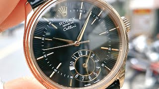 Đẹp Rolex Cellini Dual Time Everose Gold 39mm 50525  ICS Authentic 0982298881 [upl. by Shull]