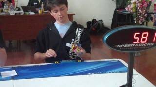 Rubiks cube former one handed world record 1116 seconds [upl. by Ynoyrb315]