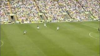 Henrik Larsson chipped goal for Celtic against rangers [upl. by Ellenwahs]