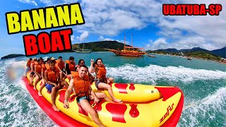 SKI BANANA BOAT  PRAIA DE MARANDUBA  UBATUBASP [upl. by Nichols]