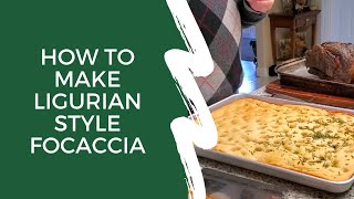 Ligurian Style Focaccia  IAHFsj [upl. by Bannister]