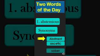 English Vocabulary  meaning of Abstemious  Abstemious  Learn English [upl. by Vtarj]