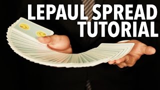 Cardistry for Beginners Spreads  Lepaul Spread Tutorial [upl. by Anastase]