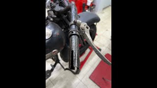 1948 Harley Davidson WL 45 Flathead Throttle amp Spark Advance Cable Removal HD 1080p [upl. by Noit]