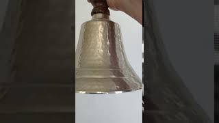 Video ringing pewter school bell [upl. by Dunaville]