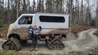 Camping at Abandoned Alaskan Homestead with Modified OffRoad Kei Truck [upl. by Calan]