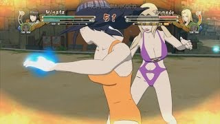 Hinata amp Sakura Swimsuit vs Tsunade amp Ino Swimsuit  Naruto Ultimate Ninja Storm 3 Full Burst [upl. by Pontus116]