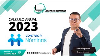 Calculo anual 2023 en CONTPAQi Nominas [upl. by Constancia]