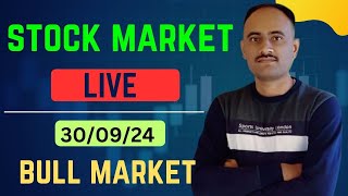 Stock Market Live 30 Sep 2024  important indices Analysis  Bull Run Continue [upl. by Eiramanna]