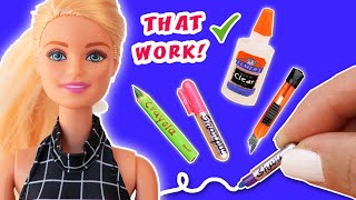 10 🅳🅸🆈 Miniature 𝕊ℂℍ𝕆𝕆𝕃 𝕊𝕌ℙℙ𝕃𝕀𝔼𝕊 that WORK ✅ Back to School ‼️ aPasos Crafts DIY ‼️ [upl. by Meehyr117]