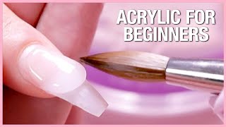 💅Acrylic Nail Tutorial  How to apply Acrylic for Beginners📚 [upl. by Atiana]