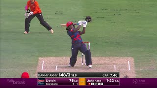 Deandra Dottin hits a big boundary for the Barmy Army [upl. by Filemon223]