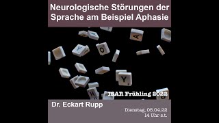 Neurologische Störungen der Sprache am Beispiel Aphasie [upl. by Yme]