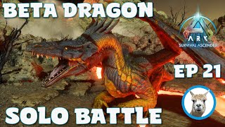 Soloing Beta Dragon  Official PVE  Ark Survival Ascended [upl. by Cornall]