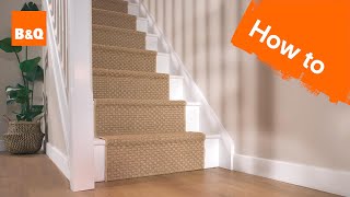 How to install a DIY stair runner [upl. by Omixam570]