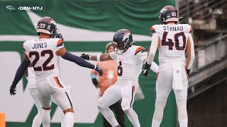 Defense dominates in win over Jets Bo Nix throws first career TD pass  Analysis [upl. by Stringer]