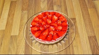 Backen • Rezept • ErdbeerQuark  SahneTorte • Bald ist Erdbeerzeit [upl. by Kenta555]