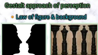 Figureground Perception Gestalt Theory Perceptual Organisation law of figure amp background [upl. by Sivram884]