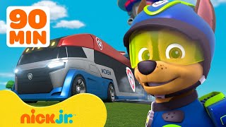 PAW Patrol Best Moments on the PAW Patroller w Chase 🚐 90 Minute Compilation  Nick Jr [upl. by Lowney141]