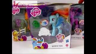 My Little Pony  3 kucyki ruchome od Hasbro  Twilight Sparkle Applejack Rainbow Dash [upl. by Lraed915]