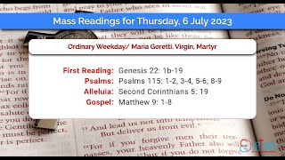 Catholic Mass Readings in English  July 6 2023 [upl. by Yrallih379]