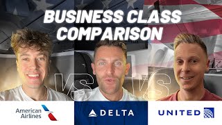 American vs Delta vs United  BUSINESS CLASS BATTLE  London to New York [upl. by Gnaht]