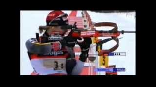 BiathlonWM Antholz 2007 StaffelGold für deutsche Frauen Teil 2 [upl. by Hgiel]