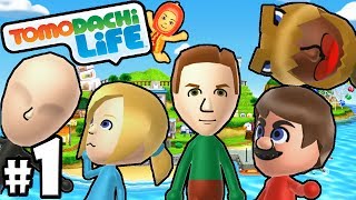 Tomodachi Life 3DS PART 1 Dinosaur Island Mii Shaq amp Waluigi Gameplay Walkthrough Nintendo [upl. by Mixam]