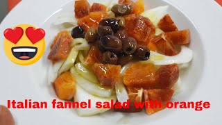 Fennel salad with orange in Italian style [upl. by Ayhtin371]