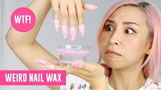 Weird Nail Wax  TINA TRIES IT [upl. by Hosbein]