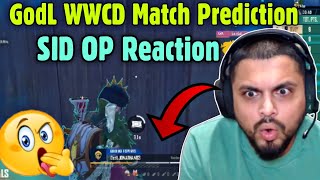 SID OP Reaction on GodLike Chicken Dinner Match 😳😂  BGIS Semi Final🔥 [upl. by Flanders]