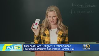 Annapolis born designer Christian Siriano featured in Rakuten Super Bowl Commercial [upl. by Myriam245]