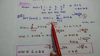 DSP  01 Problems in 4point DFT  DSP in Tamil  DTSP  Discrete Fourier Transform [upl. by Cuhp]