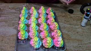 Rainbow Cupcakes  Cake Decorating [upl. by Medlin117]