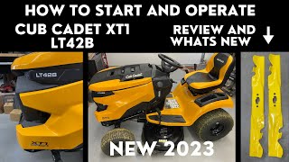 How to Start and Operate Cub Cadet XT1 LT42B  Plus Review and whats New [upl. by Atimad573]