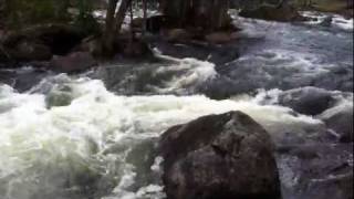 Auberge Beaux Reves and Nordik spa Laurentians River up close coolMOV [upl. by Yve]