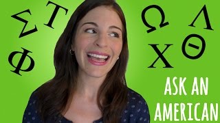 Ask An American University Sororities amp Fraternities [upl. by Fawcett]