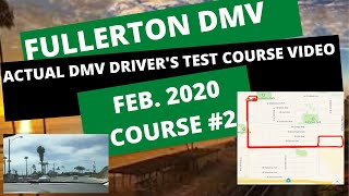 ACTUAL TEST MAP Fullerton CA DMV Behind The Wheel Drivers Training Adult Online Education Course [upl. by Miyasawa851]