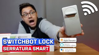 Serratura SMART su PORTA BLINDATA  SwitchBot Lock [upl. by Attah454]