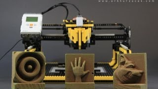 LEGO 3D Milling Machine  quot3D Printerquot [upl. by Aenert]