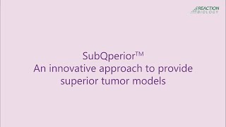 SubQperior A Superior Syngeneic Model System [upl. by Ullman]