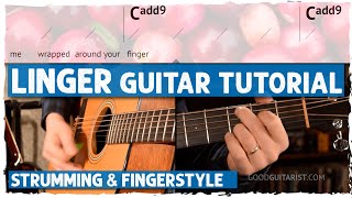 Learn quotLingerquot by The Cranberries Easy Chords Unique Strumming amp Fun Fingerstyle Intro [upl. by Alet]