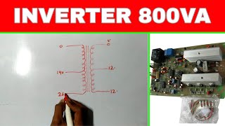 INVERTER TRANSFORMER WINDING DATA 800VA  121 Kit Squar wave [upl. by Terryn693]