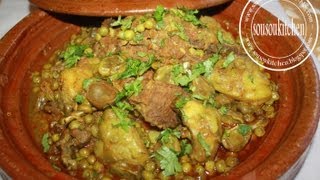 Tajine dagneau aux artichautsLamb Tajine with artichoke طاجين بالقوق [upl. by Mikel]