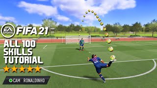 FIFA 21 ALL 100 SKILLS TUTORIAL  Playstation and Xbox [upl. by Wesla]