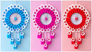 Unique Flower Wall Hanging  Quick Paper Craft For Home Decoration  Easy Wall Mate  DIY Wall Decor [upl. by Yniar]