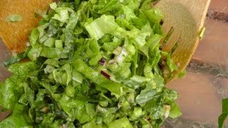 Grüner Salat Rezept schnell und lecker  Der Bio Koch 490 [upl. by Ogaitnas]