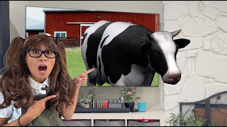 Herbivore Farm Animals for Kids  Farm Animals Come Out of the TV [upl. by Nnylrats]