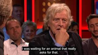 Rutger Hauer on De wereld draait door September 18 2013 with English Subtitles [upl. by Tallbott777]